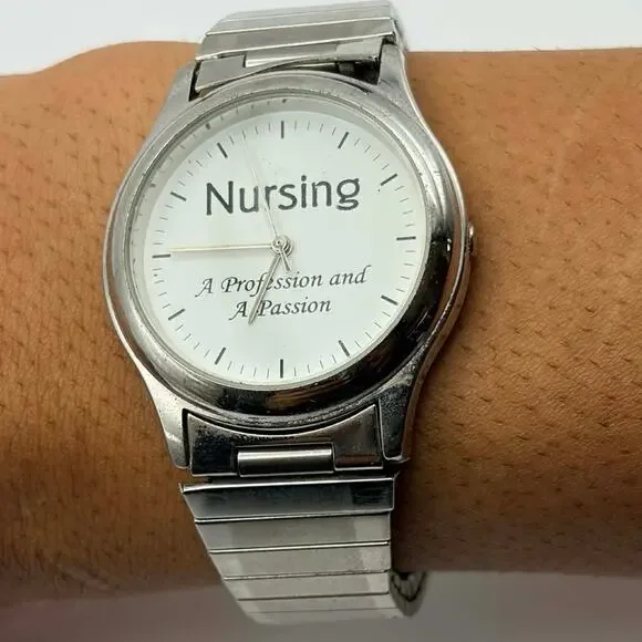Silver  Nursing Men’s Watch - Picture 2 of 4